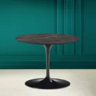 Tulip Couchtisch Eero Saarinen H 41 in Noir Desire Made in Italy Keramik – Scharlachrot Viadurini
