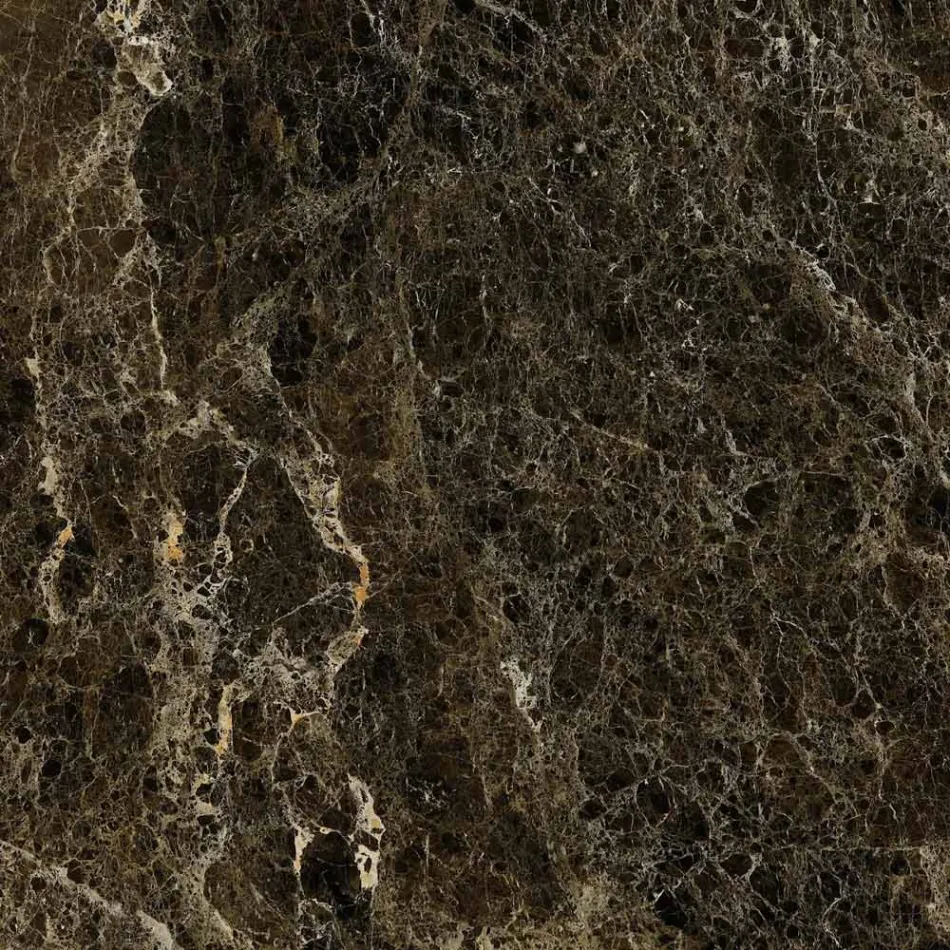 Tulpen-Couchtisch Eero Saarinen H 41 Oval aus dunklem Emperador-Marmor, hergestellt in Italien Viadurini