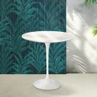 Saarinen Tulip Couchtisch H 52 cm in Florim Calacatta Gold Glanzkeramik - Scharlachrot Viadurini