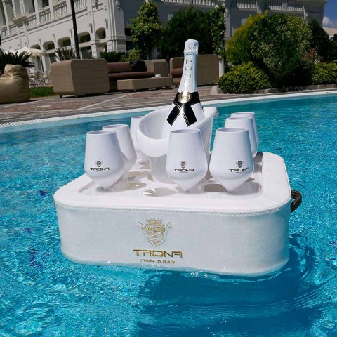 Schwimmender Poolbar aus PMMA