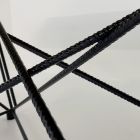 Moderner tonnenförmiger Tisch aus Hypermarmor und Stahl, hergestellt in Italien – Ezzellino Viadurini