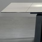 Ausziehbarer Tisch 3 m Glänzende Keramikplatte Metallbeine - Papusca Viadurini