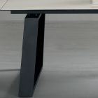 Ausziehbarer Tisch 3 m Glänzende Keramikplatte Metallbeine - Papusca Viadurini