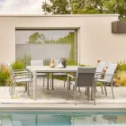 Ausziehbarer Tisch auf 149 cm aus pulverbeschichtetem Aluminium – Need Viadurini