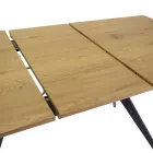 Ausziehbarer Tisch 180 cm in MDF-Holzoptik mit geprägter Maserung - Schaumstoff Viadurini
