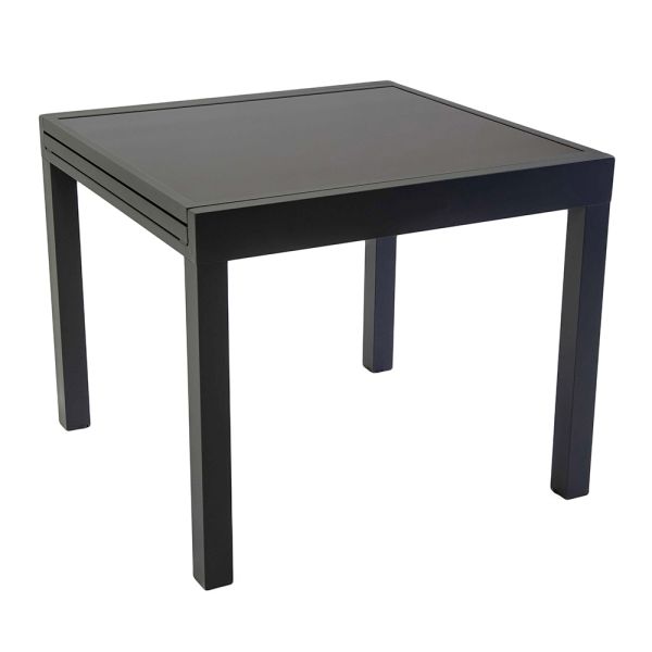 Ausziehbarer tisch 180 cm oder 220 cm mit gehärteter glasplatte - cartellina