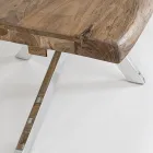 Ausziehbarer Tisch bis 2,6 m aus handgefertigtem Holz Homemotion - Plutarco Viadurini