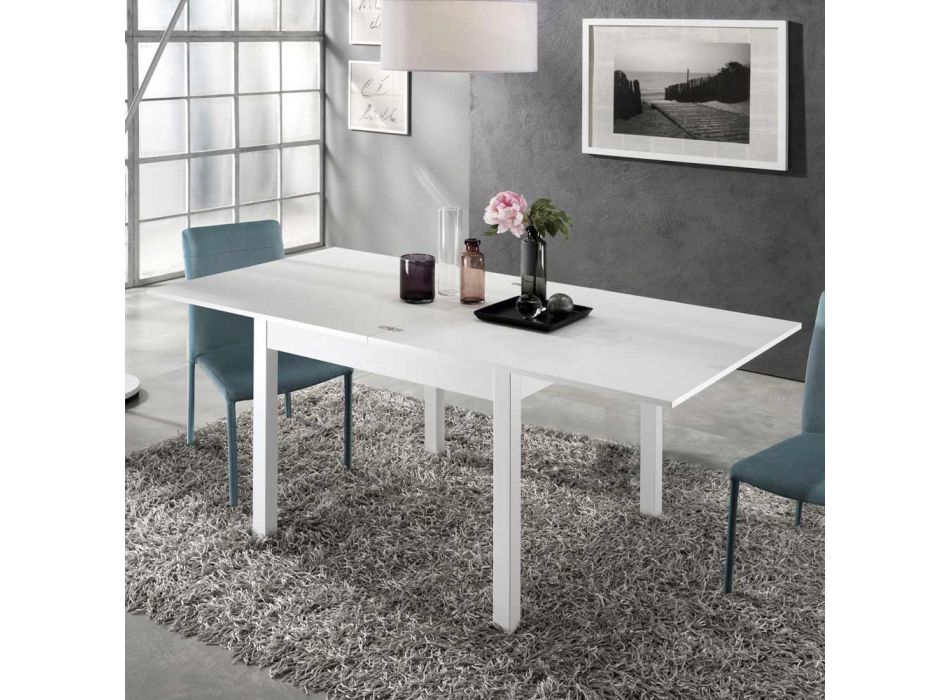 Ausziehbarer Tisch auf 2 m von 10 Sitzplätzen modernen Designs in Holz - Tuttetto