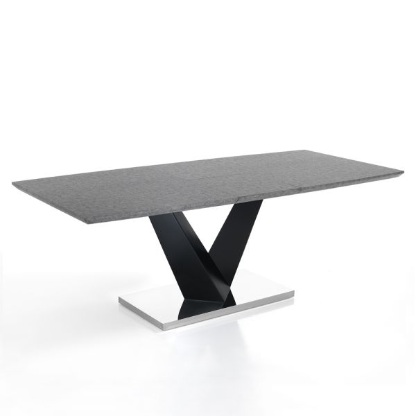 Ausziehbarer tisch auf 200 cm aus mdf-zement – holmium