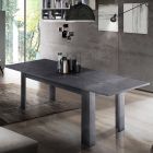 Design-Esstisch ausziehbar bis 210 cm aus nachhaltigem Holz - Perro Viadurini