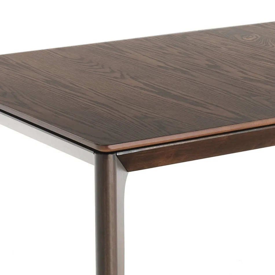 Ausziehbarer Tisch auf 240 cm aus Holz mit Platte aus MDF – Ruthenium Viadurini