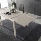 Ausziehbarer Tisch bis 240 cm in lackiertem Holzdesign Made in Italy - Jacobs Viadurini