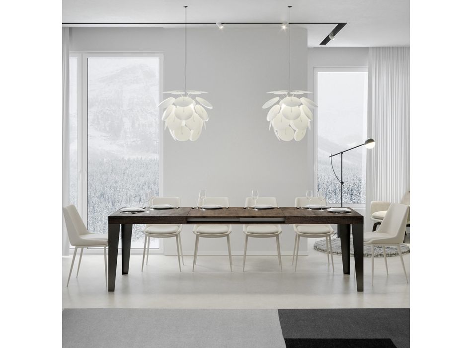 Ausziehbarer Tisch auf 284 cm in verschiedenen Größen und Ausführungen, hergestellt in Italien – Strand Viadurini