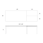 Ausziehbarer Tisch auf 298 cm aus Keramik und Metall Made in Italy – Tulip Viadurini