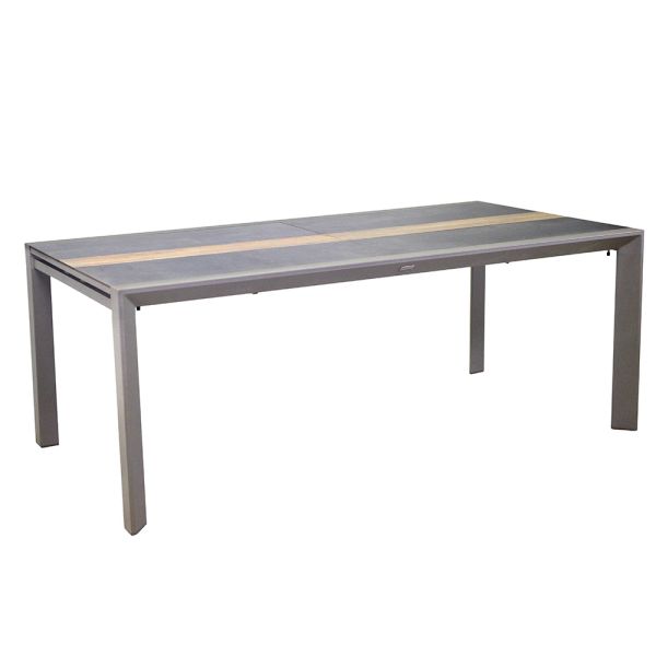 Ausziehbarer tisch 300 cm aus aluminium mit hpl-einsatz - righello