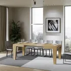 Ausziehbarer Tisch auf 440 cm. Erhältlich in verschiedenen Ausführungen – Berg Viadurini