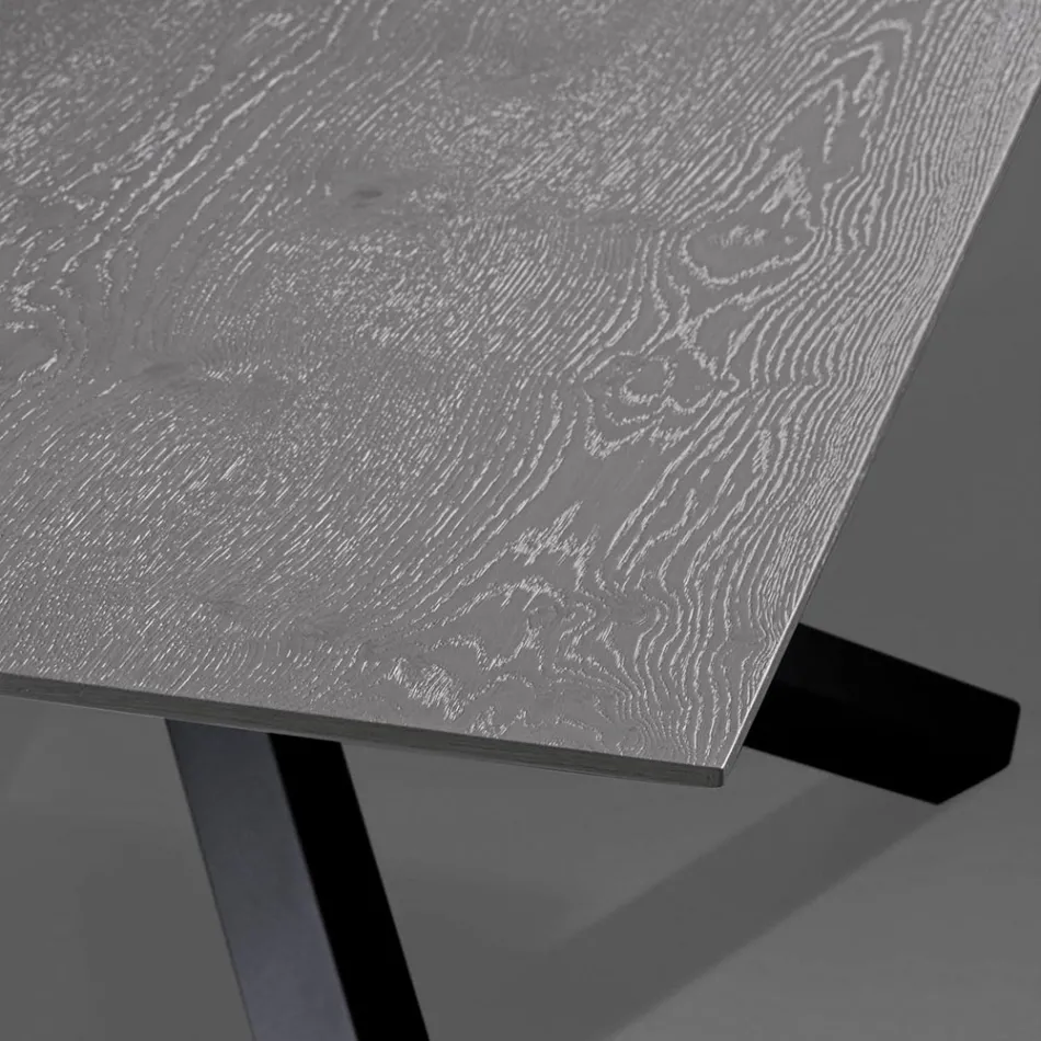 Ausziehbarer Tisch mit S70-Beinen, hergestellt in Italien – Sagi Viadurini