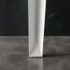 Ausziehbarer Tisch mit moderner Platte aus gehärtetem Glas Baltimora Viadurini