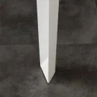 Ausziehbarer Tisch mit moderner Platte aus gehärtetem Glas Baltimora Viadurini