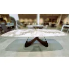 Ausziehbarer Tisch von 180 bis 260 cm in Sinterstein-Gres mit Pandora-Finish - Orion Viadurini