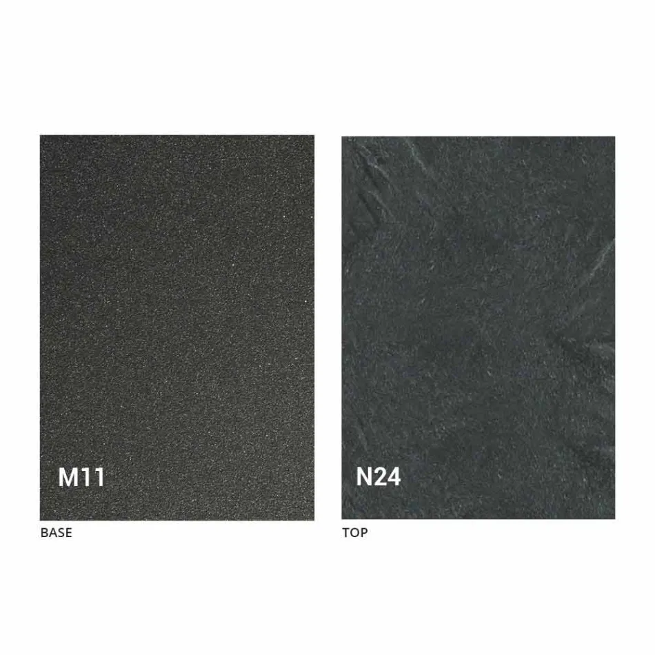 Ausziehbarer Esstisch aus Holz und Metall bis zu 280 cm - Gallotto Viadurini