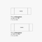 Ausziehbarer Wohnzimmertisch aus Metall und Glaskeramik Made in Italy - Meluso Viadurini