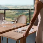 Ausziehbarer Wohnzimmertisch aus massivem Teakholz - Fidia Viadurini