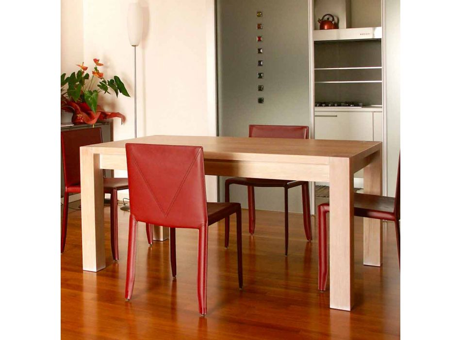 Ausziehbarer Designtisch aus Eichenholz, L160 / 260xP90cm, Jacob Viadurini