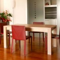 Ausziehbarer Designtisch aus Eichenholz, L160 / 260xP90cm, Jacob