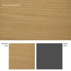 Ausziehbarer Designtisch mit Daryleichenplatte, made in Italy Viadurini