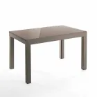 Ausziehbarer Designtisch aus Glas und Metall, Warrior Viadurini