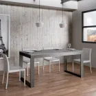 Ausziehbarer Tisch mit modernem Design aus Melaminholz - Badesi Viadurini