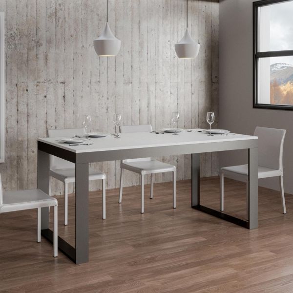 Ausziehbarer tisch mit modernem design aus melaminholz - badesi