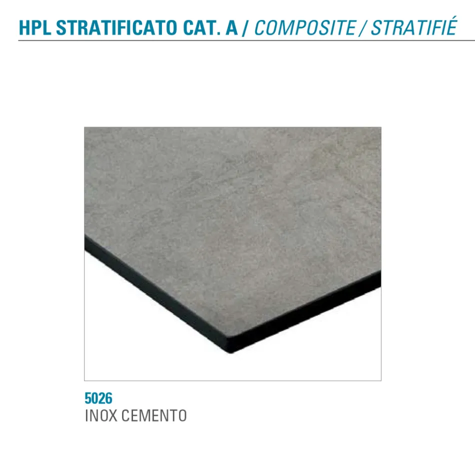 Ausziehbarer Tisch bis 180 cm rund laminiert HPL Made in Italy - Bastiano Viadurini