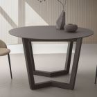 Ausziehbarer Tisch bis zu 180 cm rund Hpl laminiert Made in Italy - Bastiano Viadurini