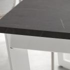 Ausziehbarer Tisch bis 238 cm aus Metall und HPL Made in Italy - Pablito Viadurini