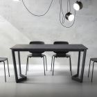 Ausziehbarer Tisch bis 238 cm Metall und farbiges Hpl Made in Italy - Pablito Viadurini