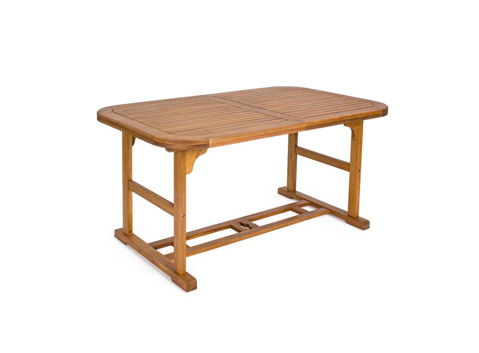 Ausziehbarer Gartentisch aus Holz bis zu 240 cm, von Design – Roxen Viadurini