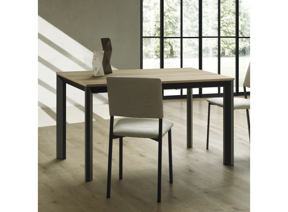 Ausziehbarer Tisch bis 240 cm aus Aluminium und HPL Made in Italy - Filiberto Viadurini