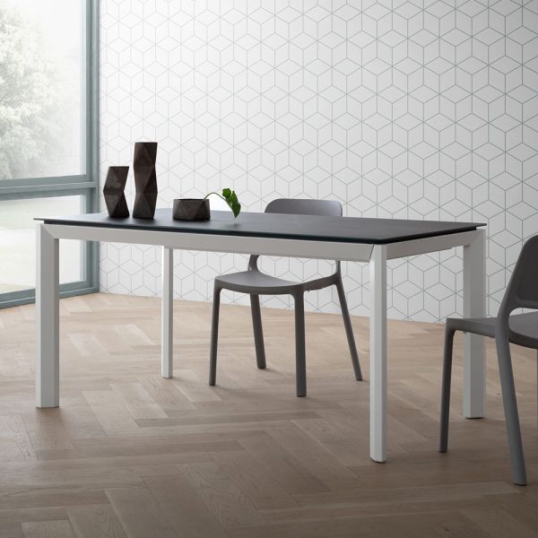Ausziehbarer tisch bis 240 cm platte aus laminam made in italy - filiberto