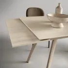 Ausziehbarer Tisch bis 180 cm in Marmoroptik aus Stein und Metall - Numa Viadurini