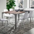 Ausziehbarer Tisch Bis zu 222 cm in HPL Holzoptik Made in Italy - Vulcano Viadurini