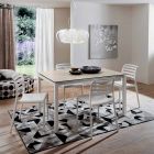 Ausziehbarer Tisch Bis zu 238 cm aus Laminam und Metall Made in Italy - Remigio Viadurini
