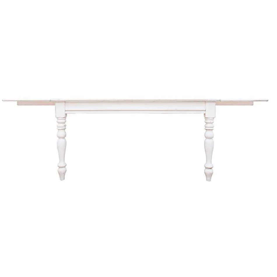 Ausziehbarer Tisch Bis zu 240 cm in Mango Wood und Mdf Homemotion - Tongo Viadurini