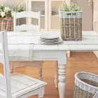 Ausziehbarer Tisch Bis zu 240 cm in Mango Wood und Mdf Homemotion - Tongo Viadurini