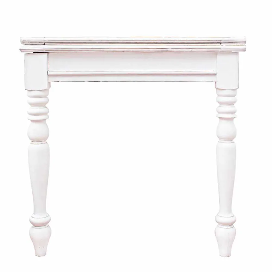 Ausziehbarer Tisch Bis zu 240 cm in Mango Wood und Mdf Homemotion - Tongo Viadurini