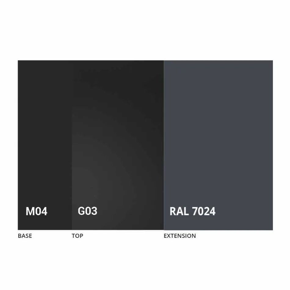 Ausziehbarer Tisch Bis zu 250 cm mit Glasplatte Made in Italy - Pitagora Viadurini