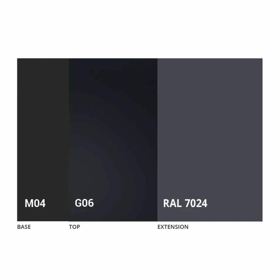 Ausziehbarer Tisch Bis zu 250 cm mit Glasplatte Made in Italy - Pitagora Viadurini