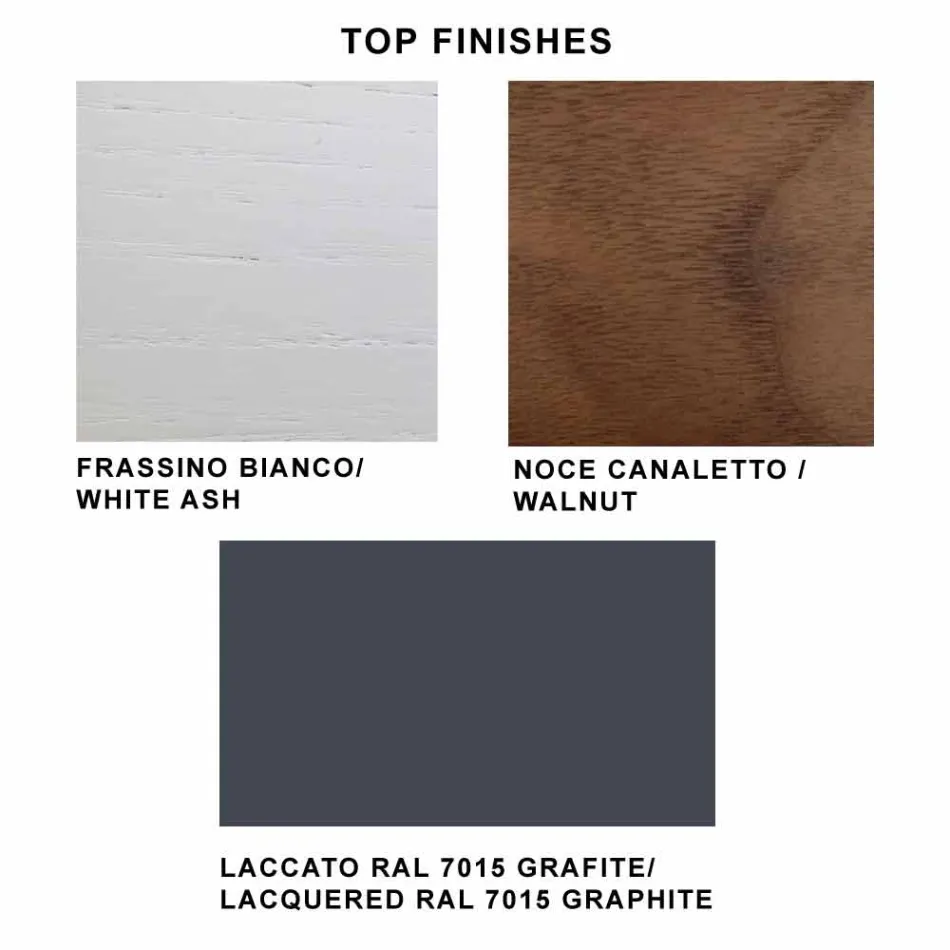 Ausziehbarer Tisch bis 280 cm aus Glas und furniertem Holz – Eugrafo Viadurini