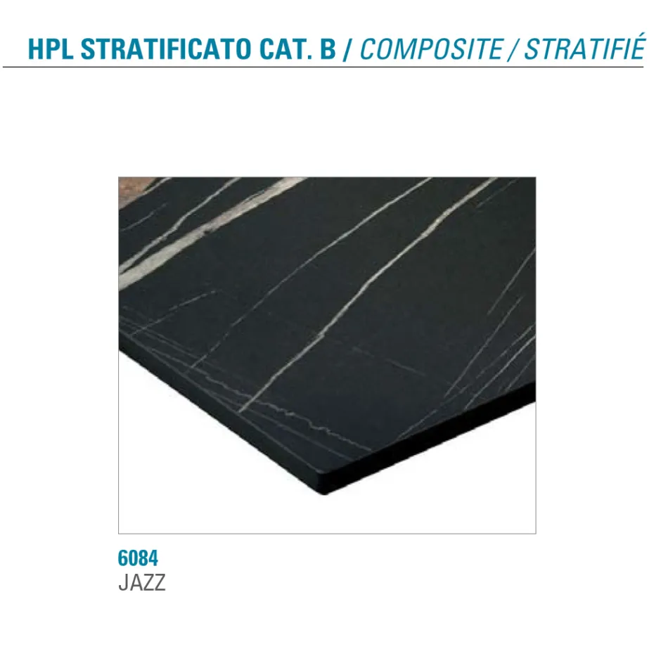 Ausziehbarer Tisch bis zu 300 cm aus geschichtetem HPL Made in Italy - Bastiano Viadurini